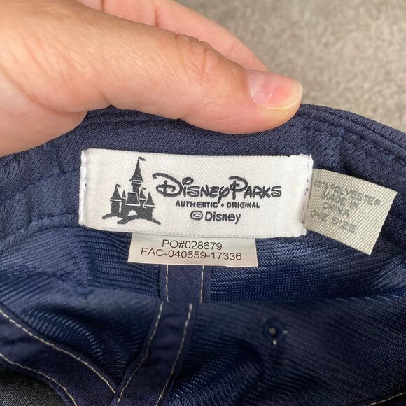 RARE Disney Parks Club 33 Thirty-Three Navy Blue Adjustable Hat Baseball - Picture 7 of 8